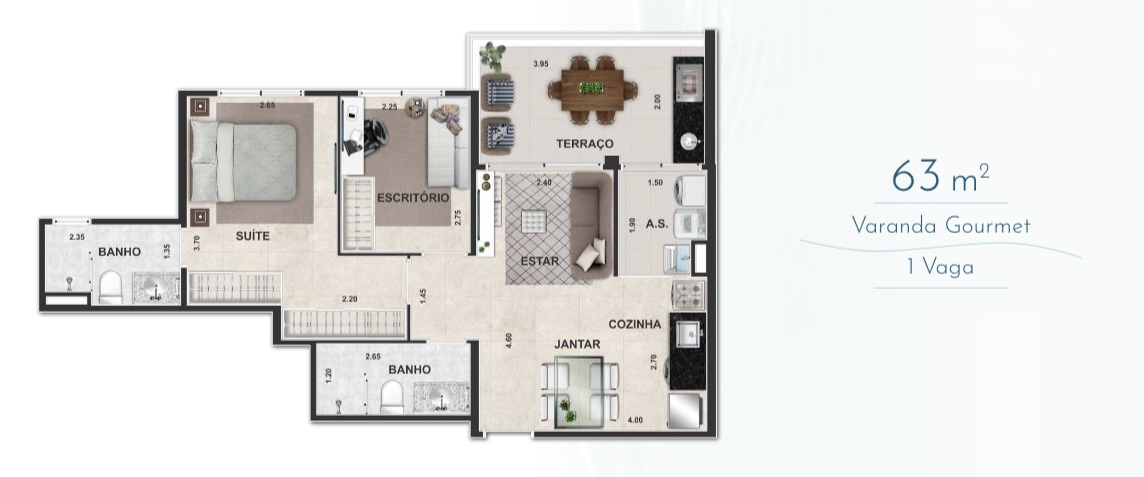 Al Mare Residencial  — planta 3